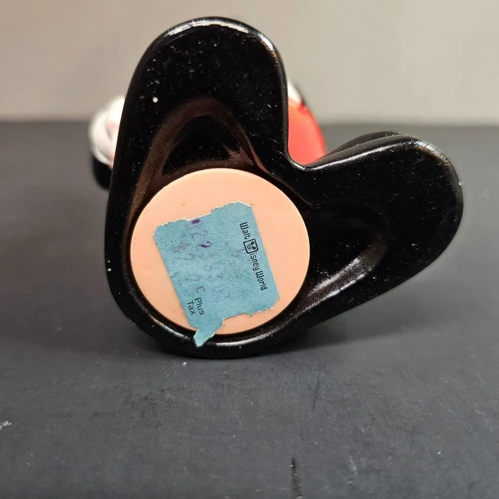 Vtg 1970s Mickey Mouse Coin Bank Walt Disney World Waving Bow Tie 6.25